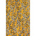 Front Open Mustard floral Print Abaya  Front Open Mustard floral Print Abaya